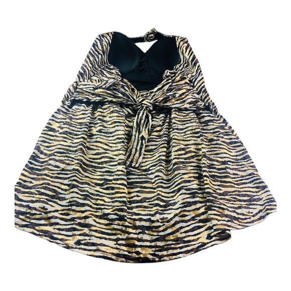 1383 swimsuits for all sz 26 halter metallic once piece swim bathing suit dress - Picture 5 of 8